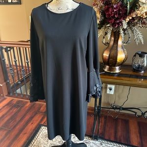 Black shift dress